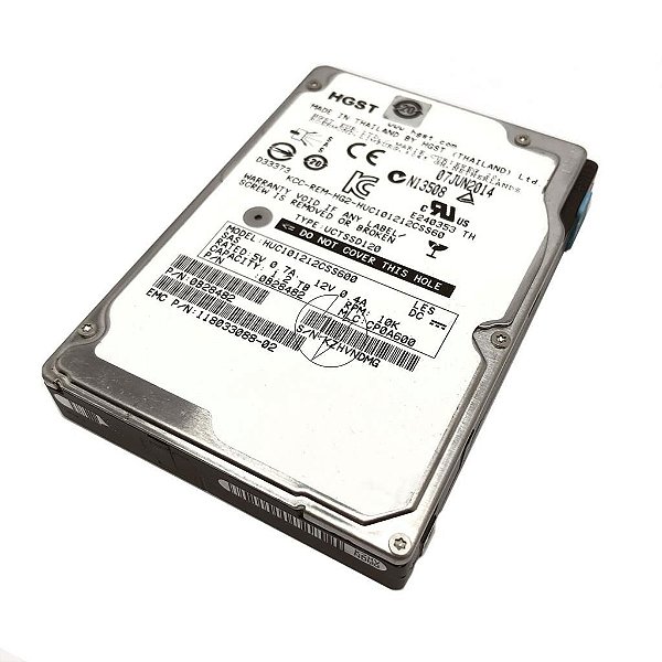 HD 1,2TB 2,5" SAS 10K HGST: HUC101212CSS600 0B28482