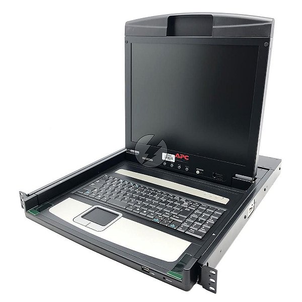 Monitor para rack APC AP5717: 1U, Teclado e mouse, Tela 17"