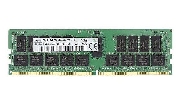 Memória RAM SK hynix HMA84GR7AFR4N-VK SM30L13368 01DE974: DDR4, 32GB, 2Rx4, 2666V, RDIMM