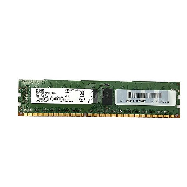 Memória Ram para Servidor, 2GB DDR3, 2rx8, 1333r, Rdimm