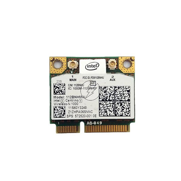 Placa de Rede WiFi Notebook Intel: Centrino Wireless-N 1000