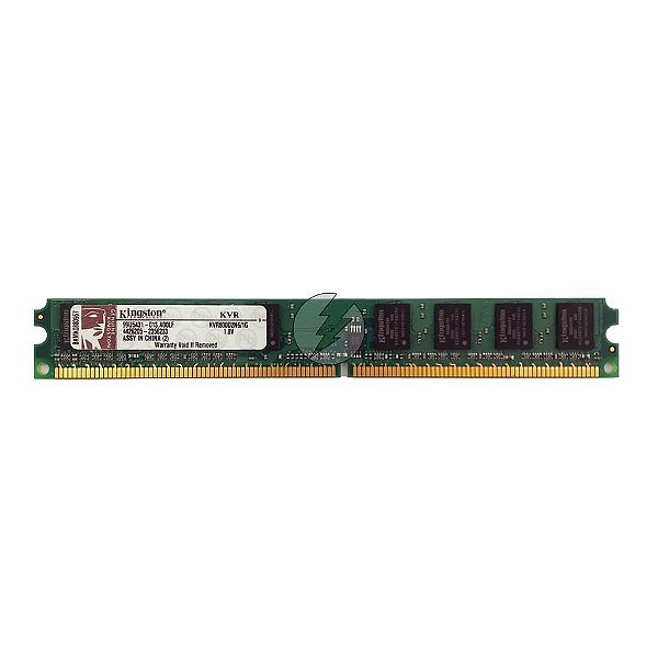Memória RAM Kingston KVR800D2N6/1G: DDR2, 1GB, 800, UDIMM