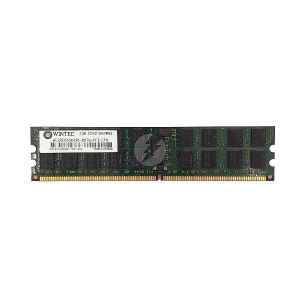 Memória RAM Wintec WD2RE04GX436-667G-PFI-CTX: DDR2, 4GB, 667, ECC UDIMM