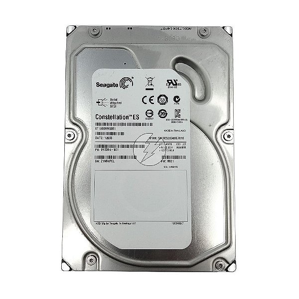 HD Seagate ST1000NM0001 9YZ264-001: 1TB, SAS, 3,5", 7,2K