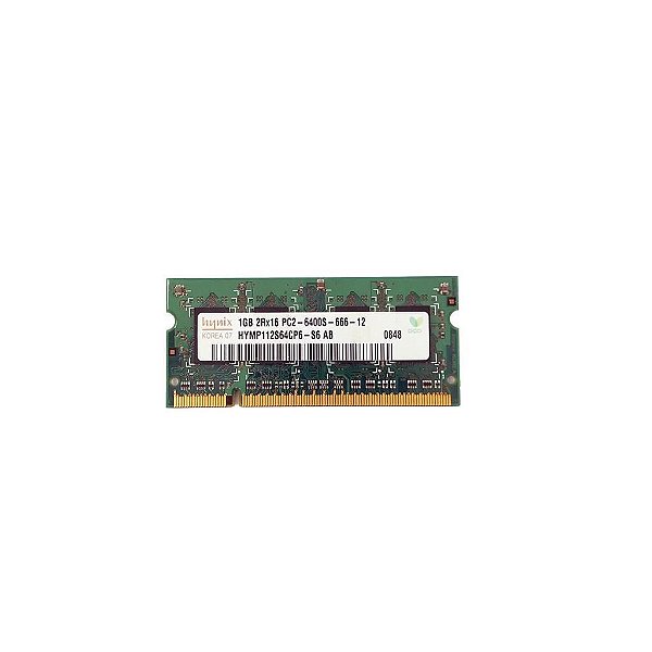 Memória Ram Notebook 1GB DDR2 SK hynix HYMP112S64CP6-S6: 2Rx16