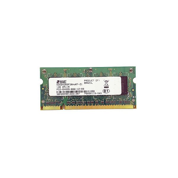 Memória RAM SMART SG564283FG8NWKF-Z1 DDR2, 1GB, 800S, SODIMM