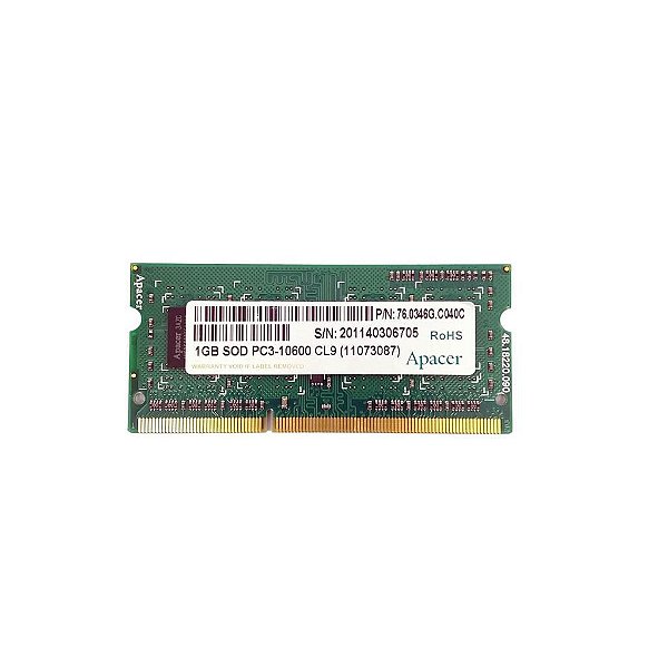 Memória Ram Notebook 1GB DDR3 Apacer 76.0346G.C040C 11073087: Rx