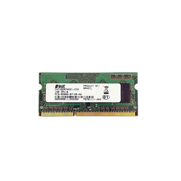 Memória RAM SMART M471B2874DZ1-CF8 0J019G: DDR3, 1GB, 2Rx16