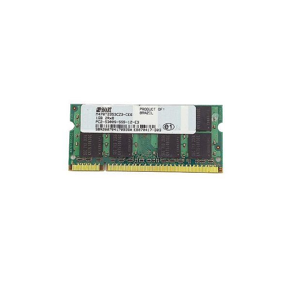 Memória RAM SMART M470T2953CZ3-CE6 36P3366 40Y8403: DDR2 1GB