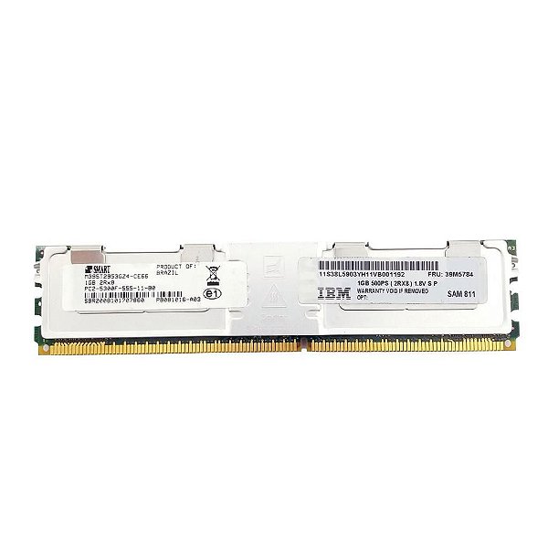 Memória RAM SMART M395T2953GZ4-CE66: DDR2, 1GB, 667F, FBDIMM