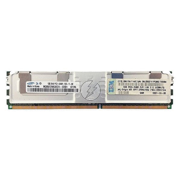 Memória Ram Samsung M395t2953ez4-ce61: DDR2, 1GB, 2rx8 333f