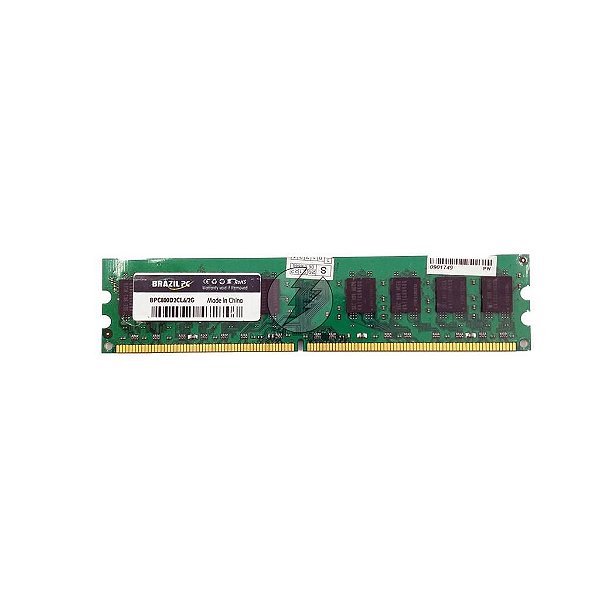 Memória Ram Brazil PC: BPC800D2CL6/2G: DDR2, 2GB, 800, UDIMM