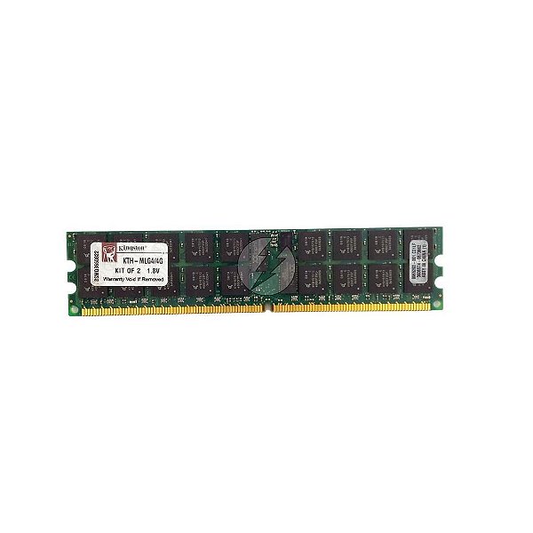 Memória RAM Kingston KTH-MLG4/4G Chip Qimonda: DDR2, 4GB, 2Rx4, 400, UDIMM