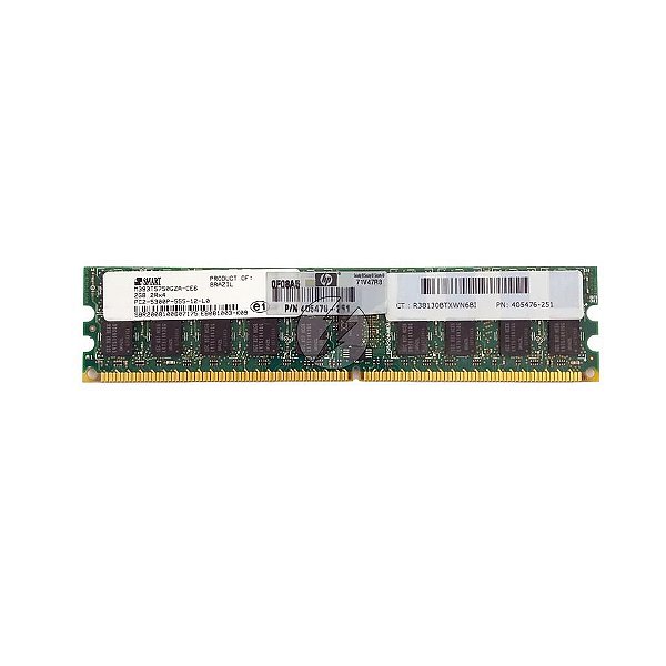 Memória RAM SMART M393T5750GZA-CE6 405476-251 0NR332: DDR2, 2GB, 2Rx4, 667P, RDIMM