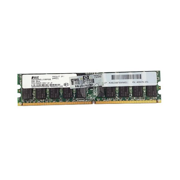 Memória RAM SMART SG572564DLL535P2SE 0NR332 405476-251: DDR2, 2GB, 2Rx4, 667R, RDIMM