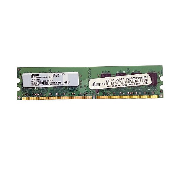Memória Ram Smart Sg564288fg8n0il-z4: DDR2 1GB, 2Rx8 667u UDIMM