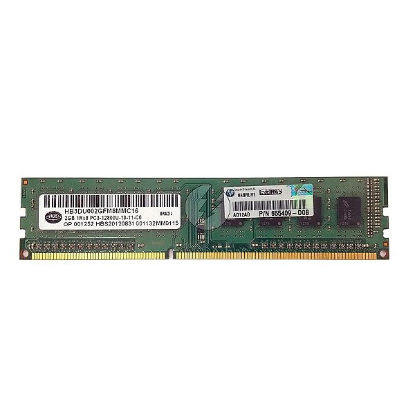 Memória Ram HBS Hb3du002gfm8mmc16: DDR3 2GB, 1Rx8, 1600u UDIMM
