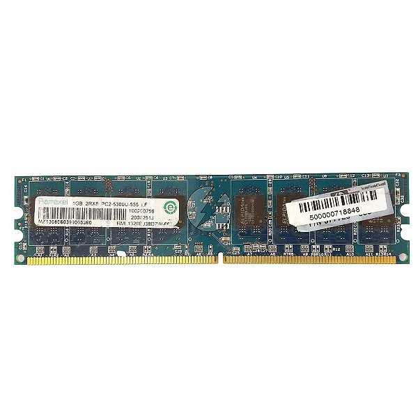 Memória Ram Ramaxel Rml1320ej38d7w-667: DDR2 1GB, 667, UDIMM