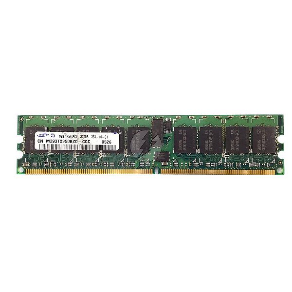 Memória RAM Samsung M393T2950BZ0-CCC 0526: DDR2, 1GB, 1Rx4, 333R, RDIMM