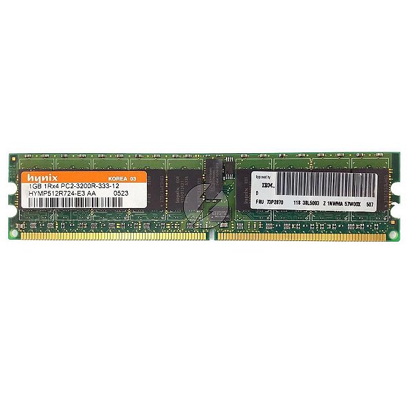 Memória Ram Hynix HYMP512R724-E3: DDR2 1GB, 1Rx4, 333r SODIMM