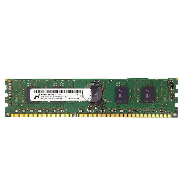 Memória RAM Micron MT9KSF25672PZ 49Y1423: DDR3L, 2GB, 1Rx8, 1333R, RDIMM