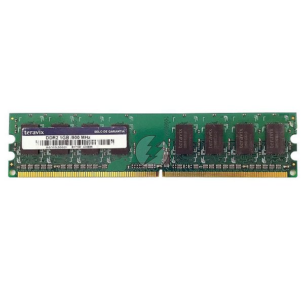 Memória Ram Teravix A091520020: DDR2 1GB, Rx, 800, UDIMM