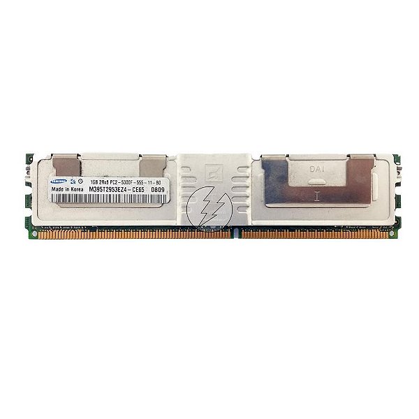 Memória RAM Samsung M395T2953EZ4-CE65 398706-051: DDR2, 1GB, 2Rx8, 667F, FBDIMM