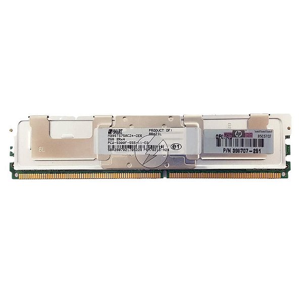 Memória RAM Smart M395T5750CZ4-CE6 CE61 38L5905 398707-251: DDR2, 2GB, 2Rx4, 667F, FBDIMM