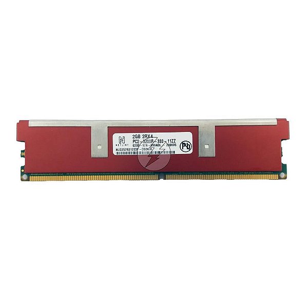 Memória RAM Netlist NLD257R21203F-D32KIA: DDR2, 2GB, 2Rx4, 333R, RDIMM