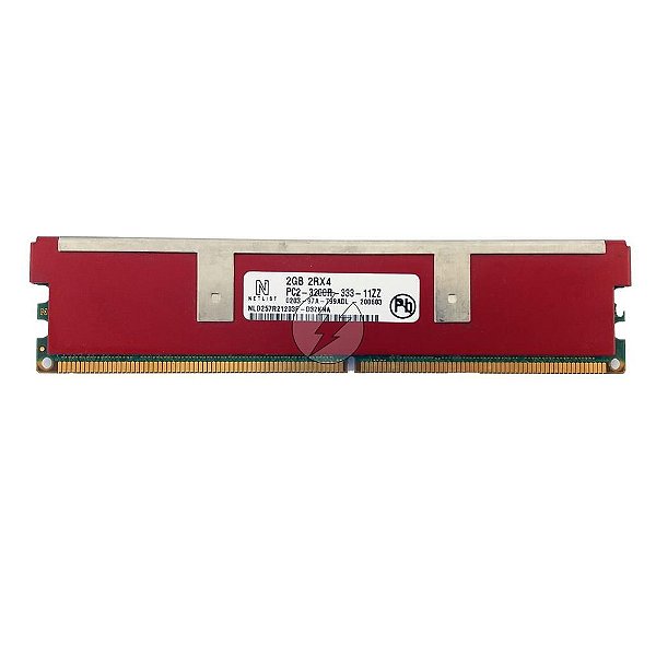 Memória RAM Netlist NLD257R21203F-D32KNA: DDR2, 2GB, 2Rx4, 333R, RDIMM