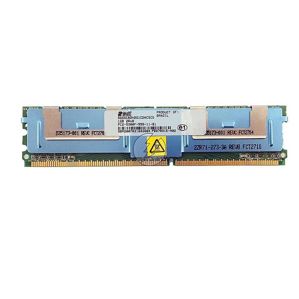 Memória RAM SMART SG5SC82N2G1CDNCSCD 0MW051: DDR2, 1GB, 2Rx8, 667F, FBDIMM