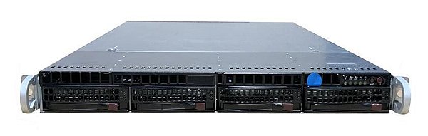 Servidor SuperMicro CSE815: 1x Xeon 4 core, DDR3 16GB, 2x HD SATA 1TB