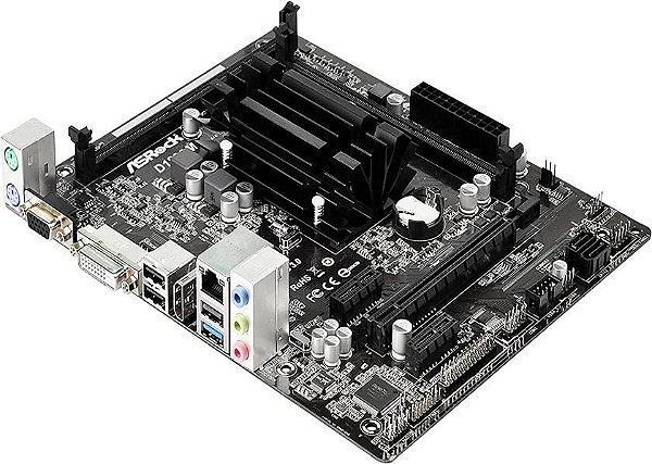 Placa Mãe ASRock D1800M Intel Dual J1800 2.41 Ghz
