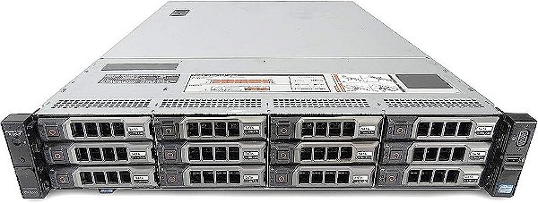 Kit Servidor Dell PowerEdge R720XD: 2x Xeon 8 core, DDR3 128GB, 2x HD SAS 600GB + Trilho