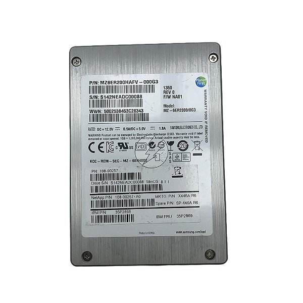 SSD IBM Sas Enterprise 200GB, 2.5" 6Gb/s