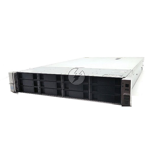 Servidor HP ProLiant DL380 G9 4 Baias: 2 Xeon 12 Core, DDR4 64GB, 2x SAS 600GB, QSFP 40Gb.
