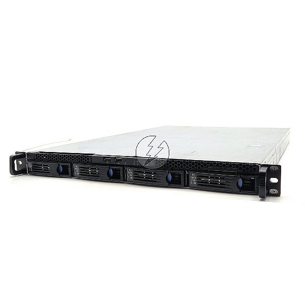 Kit Servidor Chenbro RM13704: 2x Xeon 8 core, DDR3 32GB, 1x SSD SATA 480GB + 1x Placa 4x RJ45 1Gb