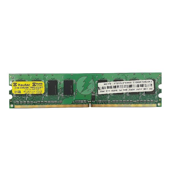Memória RAM Itautec MM03L6721012: DDR2, 1GB, 800, UDIMM
