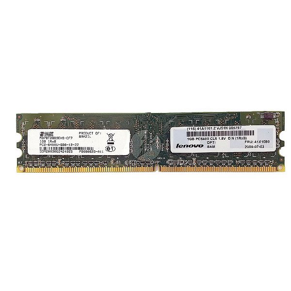 Memória RAM SMART M378T2863EHS-CF7 41X1080 404574-288: DDR2, 1GB, 1Rx8, 800U, UDIMM