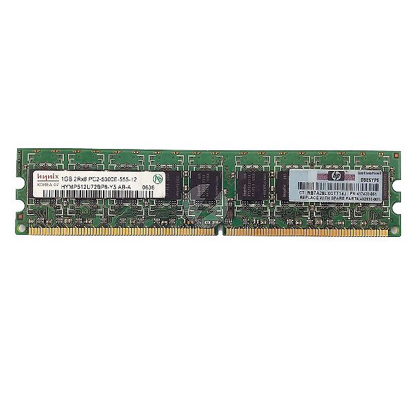 Memória RAM SK hynix HYMP512U72BP8-Y5 417439-051 432930-001: DDR2, 1GB, 2Rx8, 667E, ECC UDIMM