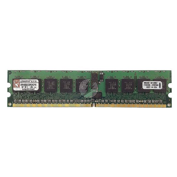 Memória RAM Kingston KVR400D2S8R3K2/1G Chip Infineon: DDR2, 1GB, 1Rx8, 400, RDIMM