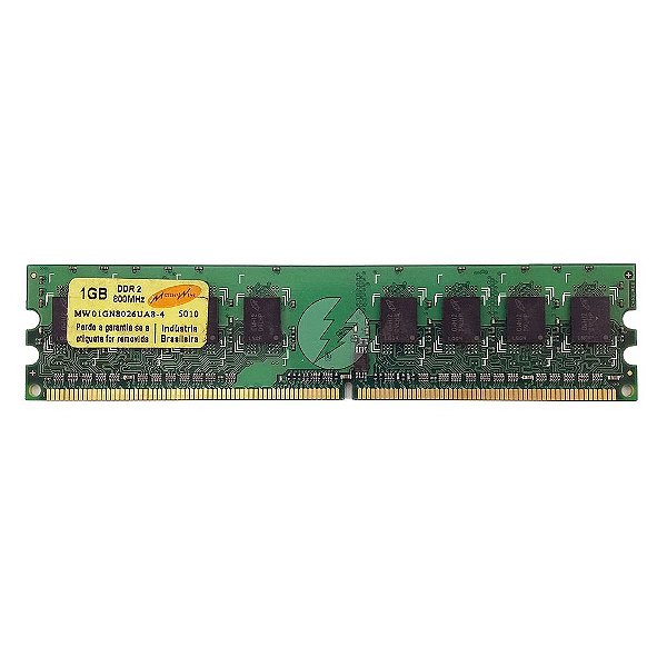 Memória RAM MemoWise MW01GN8026UA8-4: DDR2, 1GB, Rx, 800, UDIMM