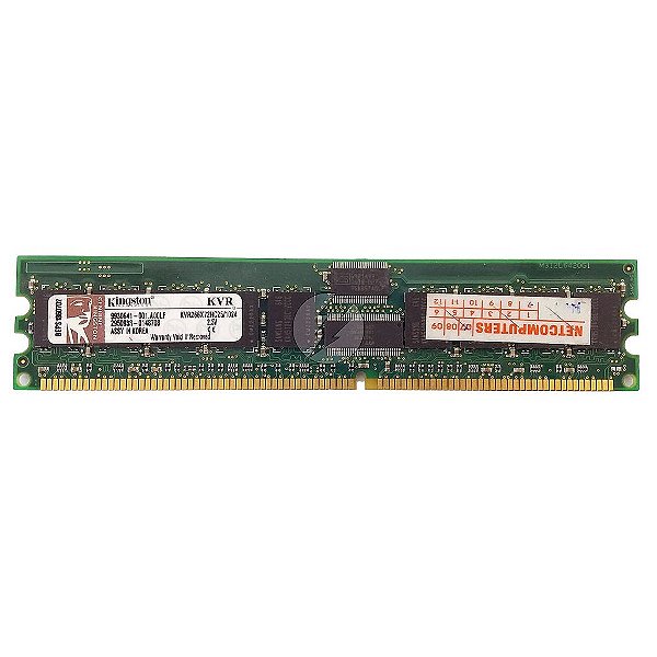 Memória RAM Kingston KVR266X72RC25/1024: DDR1, 1GB, Rx, 266, RDIMM