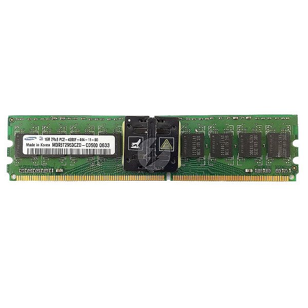Memória RAM Samsung M395T2953CZD-CD500: DDR2, 1GB, 2Rx8, 533F, FBDIMM