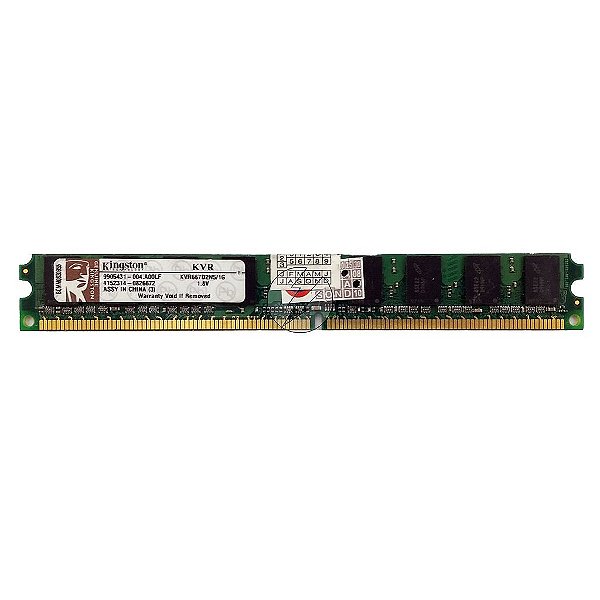Memória RAM Kingston KVR667D2N5/1G Chip Micron: DDR2, 1GB, 667, UDIMM, VLP