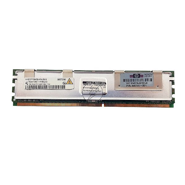 Memória RAM SK hynix HYS72T128420HFA-3S-B 398706-051: DDR2, 1GB, 2Rx8, 667F, FBDIMM