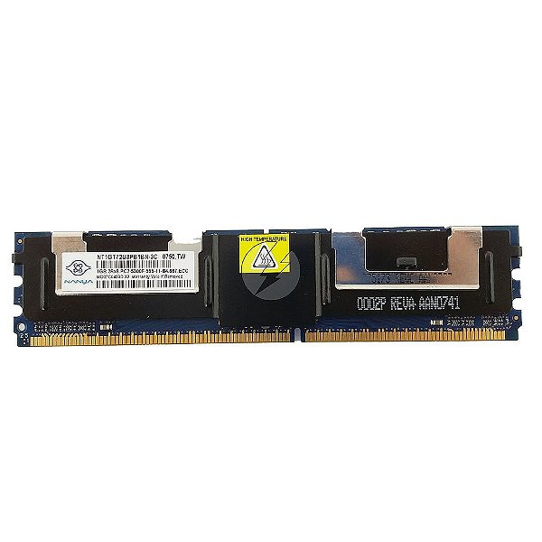 Memória RAM Nanya NT1GT72U8PB1BN-3C: DDR2, 1GB, 2Rx8, 667F, FBDIMM