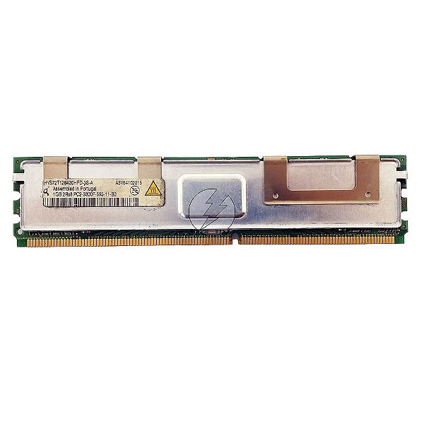Memória RAM Qimonda HYS72T128420HFD-3S-A 38L5903 39M5784: DDR2, 1GB, 2Rx8, 667F, FBDIMM