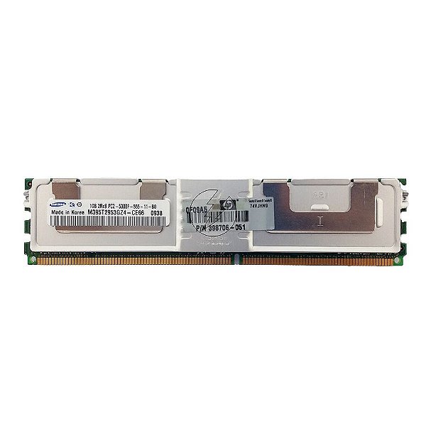 Memória RAM Samsung M395T2953GZ4-CE66 398706-051: DDR2, 1GB, 2Rx8, 667F, FBDIMM