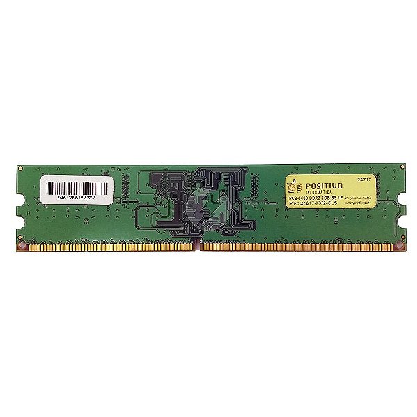 Memória RAM Positivo 24617-KV2-CL5: DDR2, 1GB, Rx, 800, UDIMM